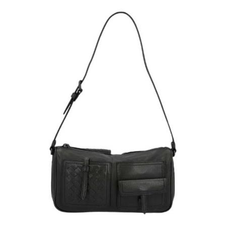 Bottega Veneta Vintage Pre-owned Læder skuldertasker Grå, Dame Vintage Tasker, Størrelse: ONE Size
