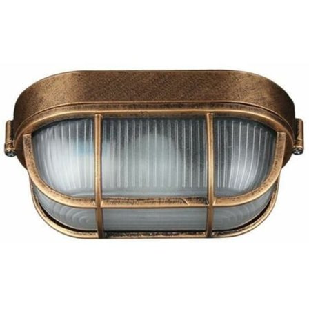 Udendørs væglampe, oval støbt aluminiumslampe, nautisk marine væglampe industriel vintage, bådlampe, terrassegang vægdekoration