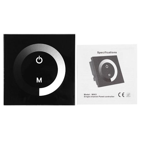 Vægmonteret enkeltfarvet LED touch panel controller dæmper KLB