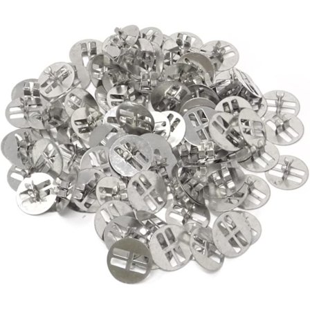 100 st metall trävekeklämmor, ljusvekebas, ljusvekehållare flikar för ljustillverkning, ljus DIY