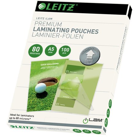 Leitz Lamineringsficka A5 80 mic 100-pack