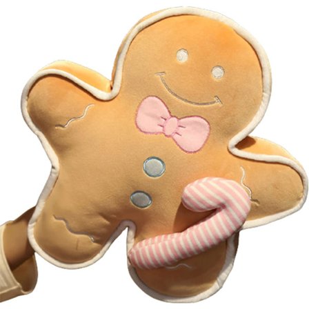 17 tommer (lys brun) pepperkake mann putedukke, julepynt