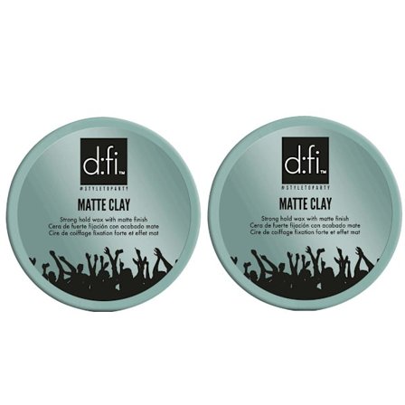 2-Pack D:fi Matte Clay Hårvax 75g