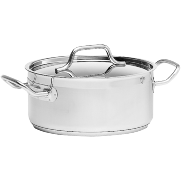 Kittel Låg med Lock Patina Rostfri