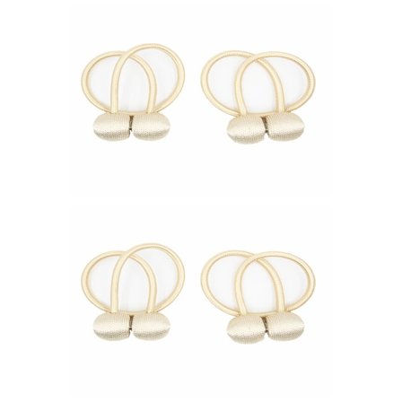 Magnetiske gardinholdere Guld 4-pak