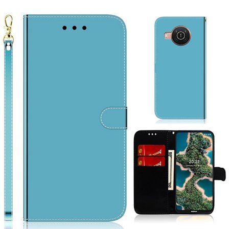 Mirror Nokia X10 / X20 Läppäkotelo - Sininen