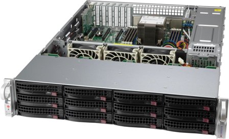 SUPERMICRO Gehäuse CSE-826BAC12-R802LPB