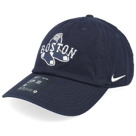 Nike MLB - MLB Blå unconstructed Keps - Boston Red Sox Statement Club Blue Dad Cap - Nike @ Hatstore