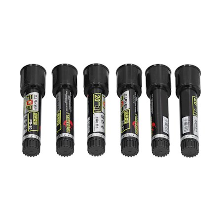 6 st Permanent Markers Bekväma Säkra Vattentäta Livfulla Färger Snabbtorkande Färgläggningsmarkörer för Vuxna Barn