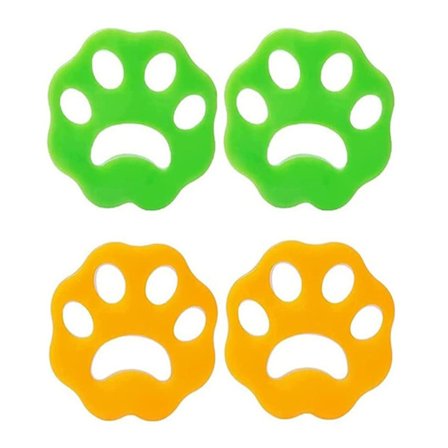 Mjuk Silikon Hårborttagare Multifunktionell Återanvändbar Klädrensning Ludd Catcher (Plommonform 4 st Set)