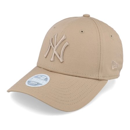 New Era - MLB Beige adjustable Czapka Z Daszkiem - New York Yankees Womens League Essential 9FORTY Camel/Camel Adjustable @ Hatstore