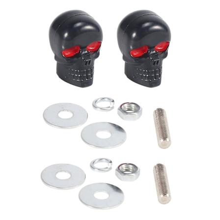 1 Par Motorcykel Nummerplåtskruvar Fästskruv Svart