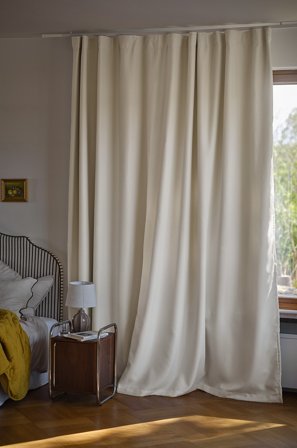 Jotex - Mørkleggingsgardin 1-lengde Ekstra Bred Cloud Dancer 11-4201 Tcx - SHADOW - Kjøp Mørkleggingsgardiner hos Jotex