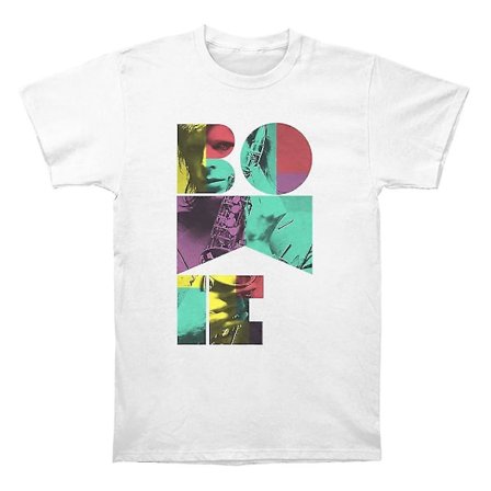David Bowie Färg Sax White T Shirt Kläder