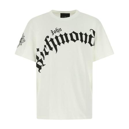 John Richmond T-Shirt Hvid, Herre T-shirts, Størrelse: L
