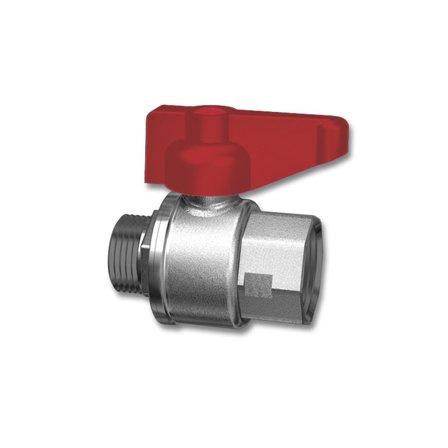 LK Systems 507R Kulventil rak, 20 x 20 mm Röd, Installation