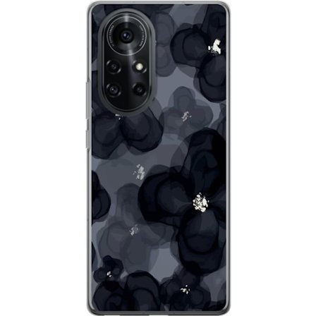 Yhteensopiva Puhelinkuori Huawei Huawei nova 8 Pro Abstrakti tummanvärisellä kukkakuviolla, jossa on elegantti ja dramaattinen tunnelma