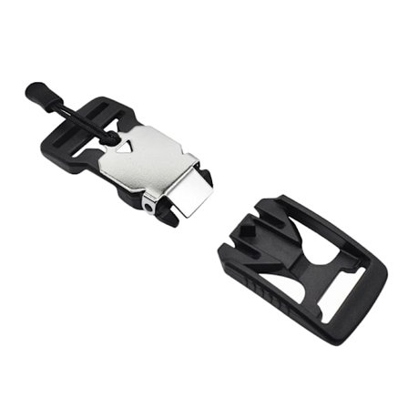 2 stk. Magnetiske spænder i sølv - Hurtig frigørelse til taktisk rygsæk, bælte og taske Model 5