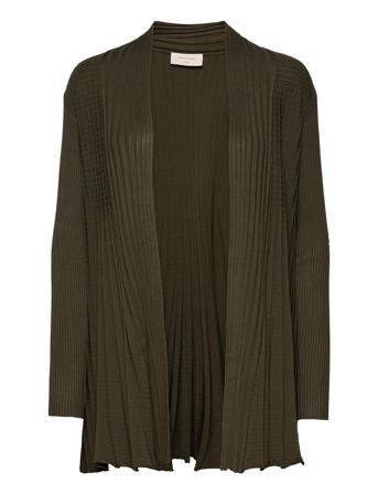 Fqclaudisse-L-Car Strikkegenser Cardigan Grønn FREE/QUENT