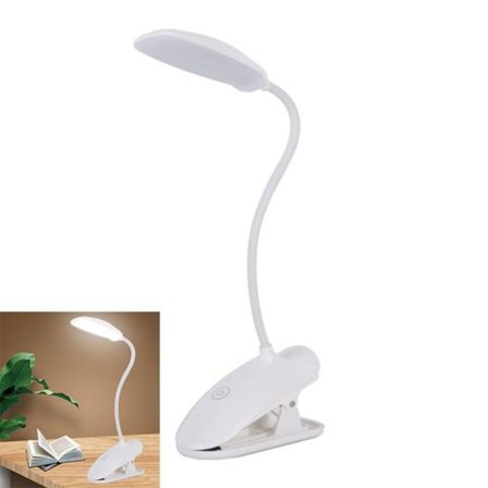 Læselampe til bog, boglampe klips lys, LED skrivebordslampe,