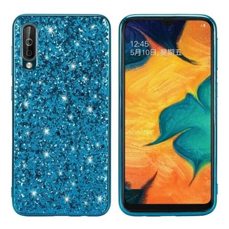 Glitter Samsung Galaxy A50 skal - Blå Blå