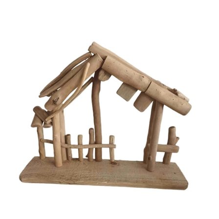 Utomhus Julkrubba i Trä - Dekoration