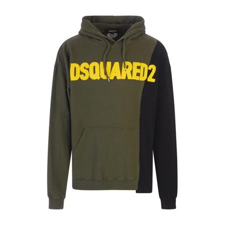 Dsquared2 Hoodies , Groen , Heren , Maat: S