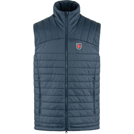 Fjällräven Men's Expedition X-Lätt Vest Jacket in Navy | Size: Medium, Recycled Polyamide