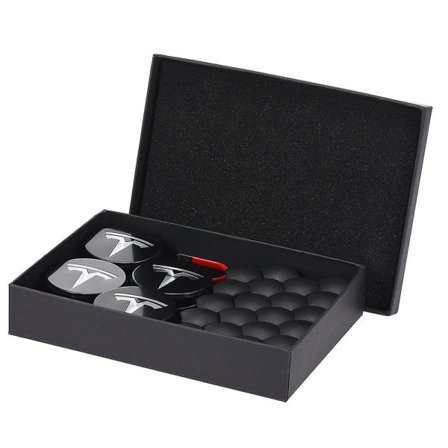 Navkapselsett for Tesla, navkapselsett, navkapselmutterdeksel, navkapsel for Model Y, Model 3, Model S, Model X