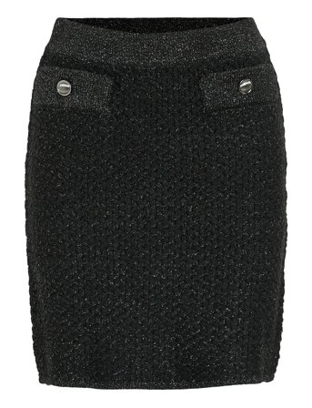 Vila Vimalay Short Knit Skirt - Black - XXL