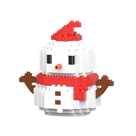 Julklappar Mikro Byggklossar Serie Jultomte Ren