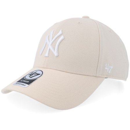 47 Brand - MLB Beige adjustable Keps - New York Yankees MLB Mvp Natural Adjustable @ Hatstore
