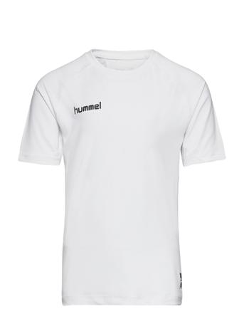Hml First Performance Kids Jersey S/S T-shirts Sports Tops Valkoinen Hummel