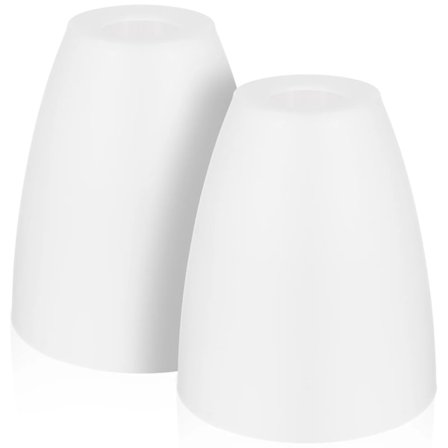 2 delar Glas Ljus Skärm Plast Lampskärm