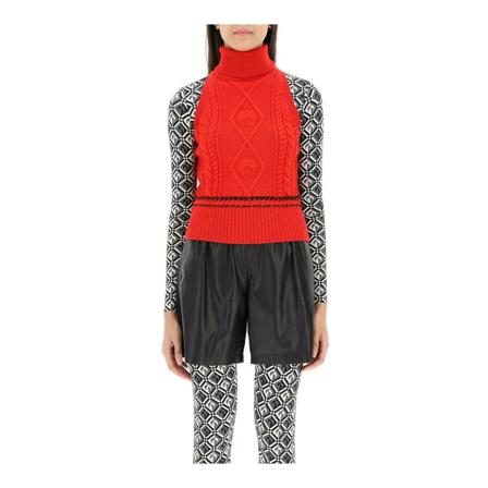 Marine Serre Sweatshirts , Rood , Dames , Maat: M