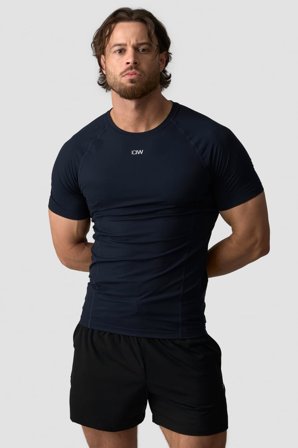 ICANIWILL - Ignite Muscle Fit T-Shirt Navy - Herre - ICIW