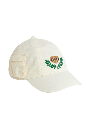 Mini Rodini E.T emb nylon pocket cap Kepsar Unisex Vit 52/54