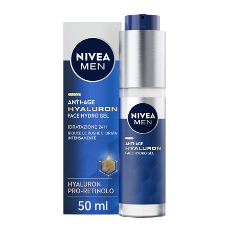 Nivea Men Anti-age Hyaluron Hydro Gel Viso Uomo Crema Viso Uomo