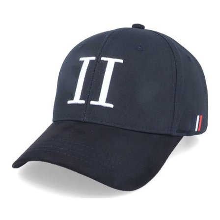 Les Deux - Svart adjustable Keps - Baseball Cap Suede Ii Black/White Adjustable @ Hatstore