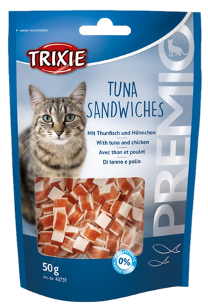 Trixie - Premio Tunfisksmørbrød 50 g - Katt - Kattegodteri & kattegress - Belønningsgodbiter katt - ZOO.no