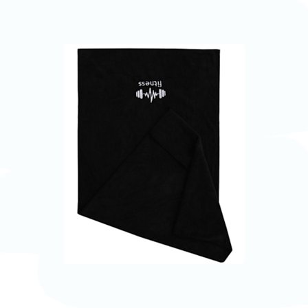 Snabbtorkande Handduk Gym Fitness Handduk SVART