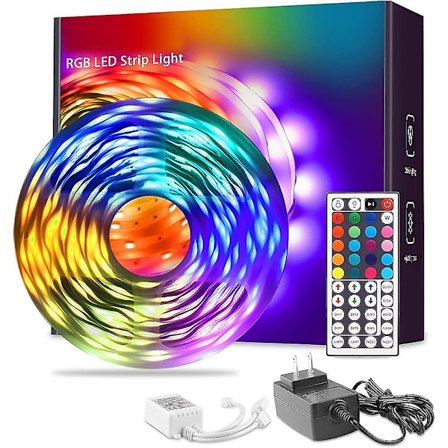 LED-valonauha 15m 50ft 65.6ft RGB-värimuutossetti