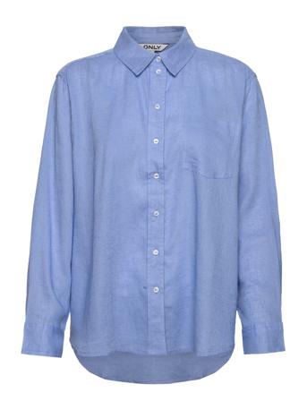 Onltokyo L/S Linen Blend Shirt Pnt Blue ONLY