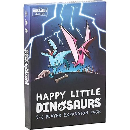 Unstable Games | Happy Little Dinosaurs: Expansion för 5-6 spelare | Brädspel | Ålder 8+ | 2-6 spelare | 30-60 minuters speltid
