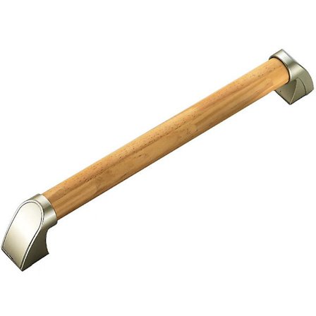 Trägrepp för badrum, duschar, personer med funktionshinder (träfärg, 34 cm)