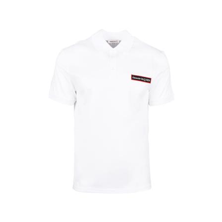 Alexander McQueen, Polo Shirts Wit, Heren, Maat:S