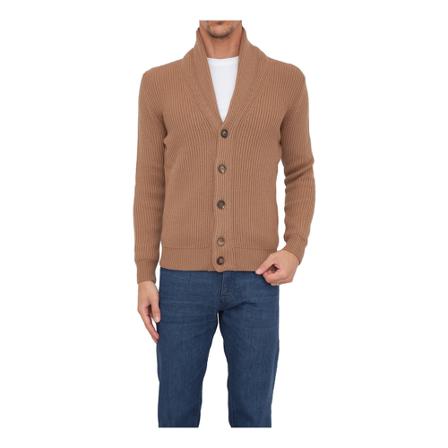 Eleventy - Cardigans - Brun - Herr - Storlek: M, Herr, Storlek: M