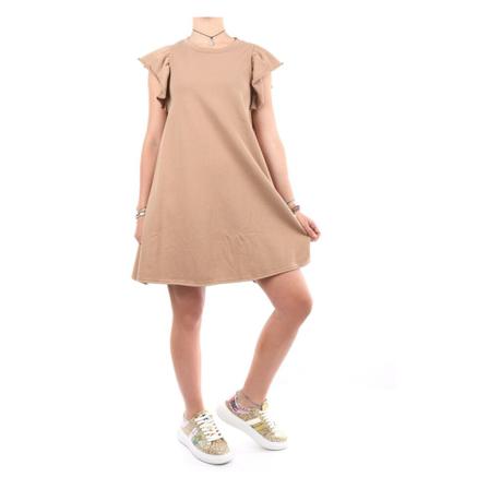 Sun68 Short dress , Beige , Dames , Maat: M Casual jurken
