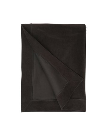 Lexington Hotel velvet bedspread dark gray