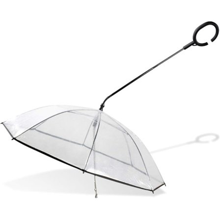 Gennemsigtig kæledyrs paraply, hunde paraply, kæledyrsartikler, samlet paraply, regnvejrs hundeline velegnet til små og mellemstore hunde og katte